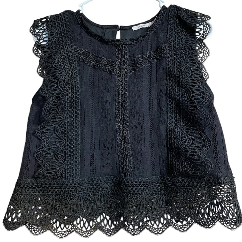 Black Lace Mi Ami Top
